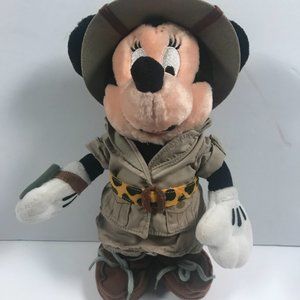 Vintage Disney World Minnie Mouse Safari Minnie stuffed toy
